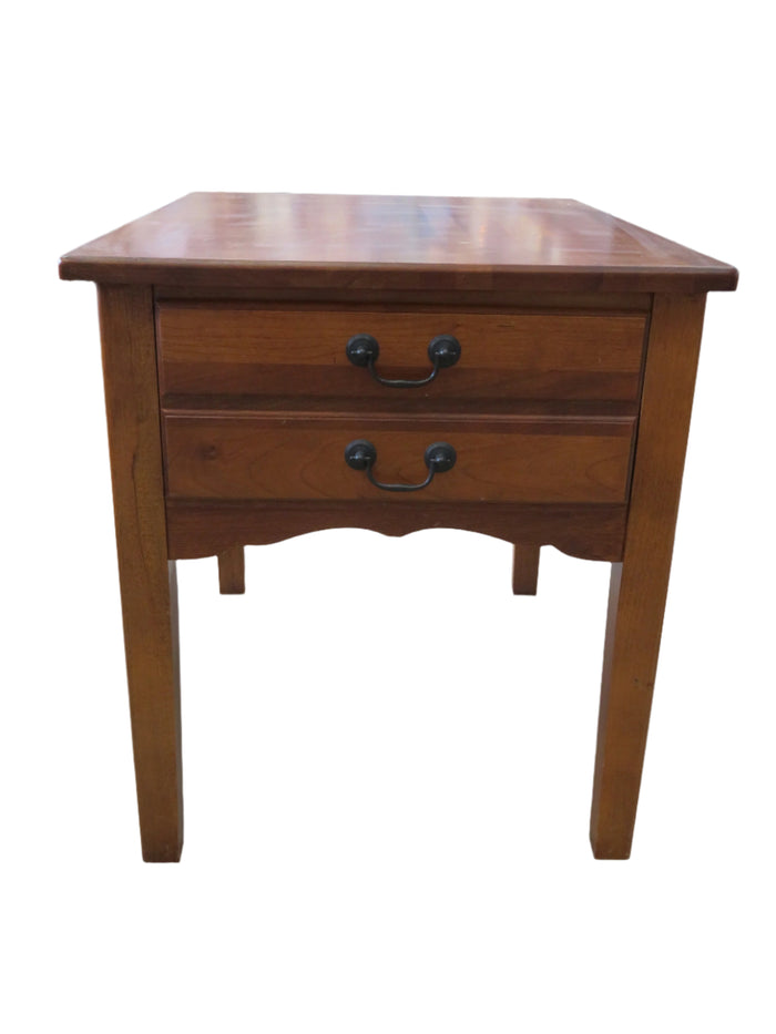 Wood Side Table with Drawer