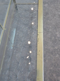 Metal and Glass Console Table