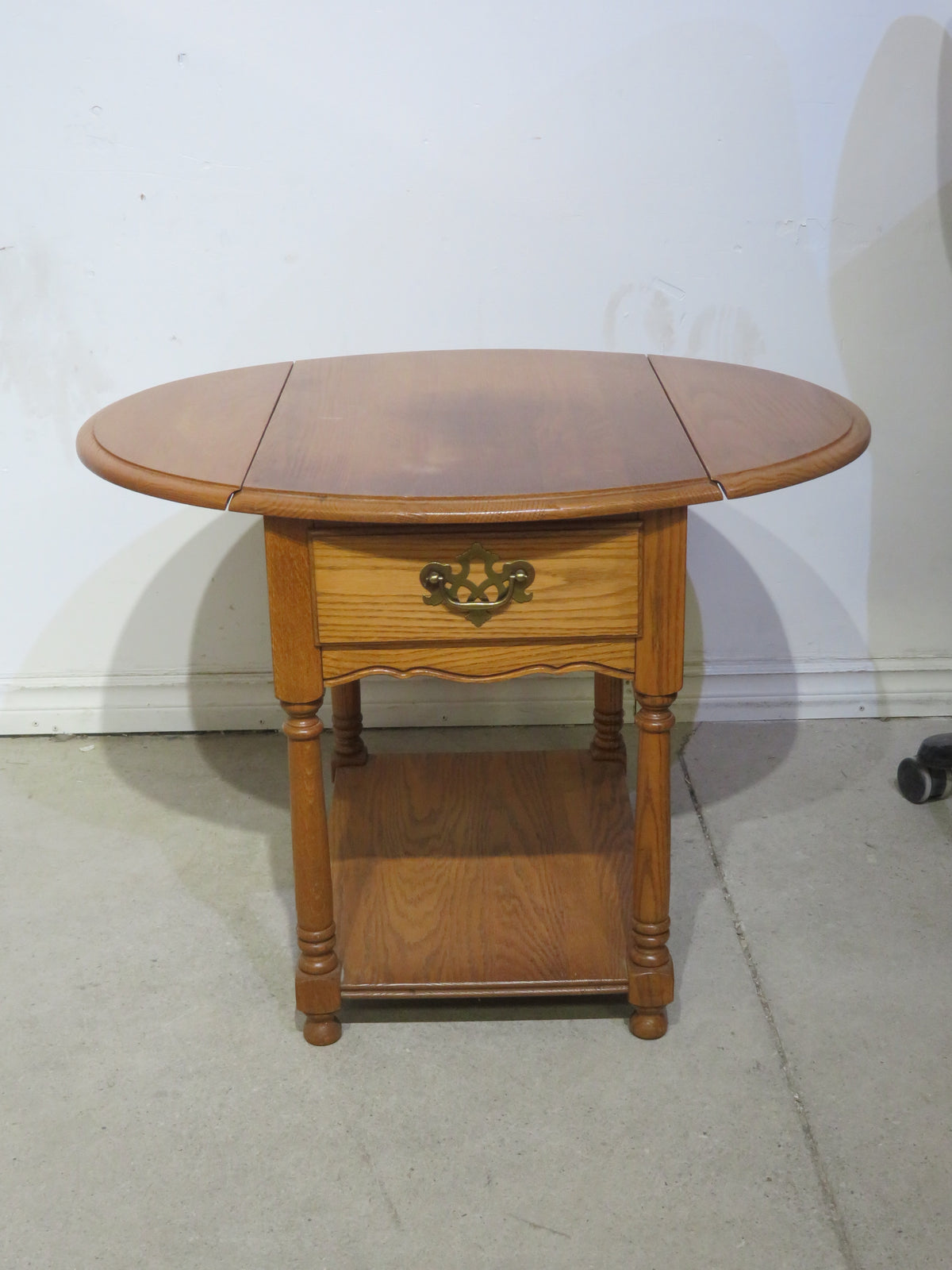 Side Table with Folding Leaf