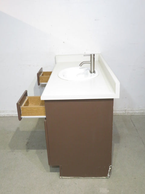 50" Brown Single Bathroom Vanity
