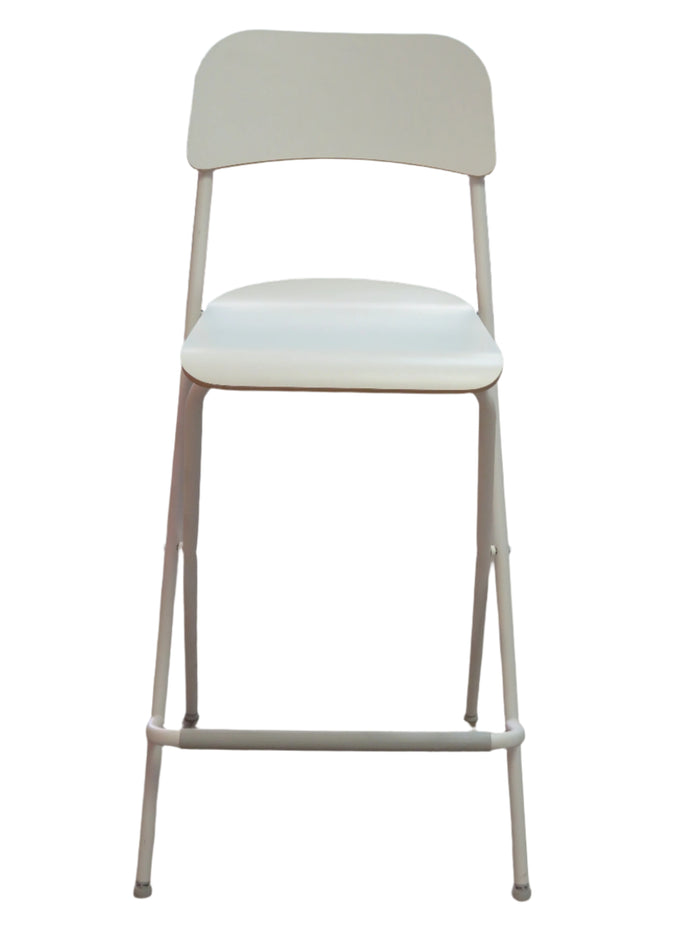 White Ikea Folding Bar Chair