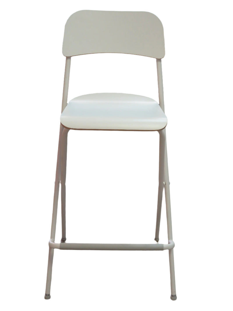 White Ikea Folding Bar Chair