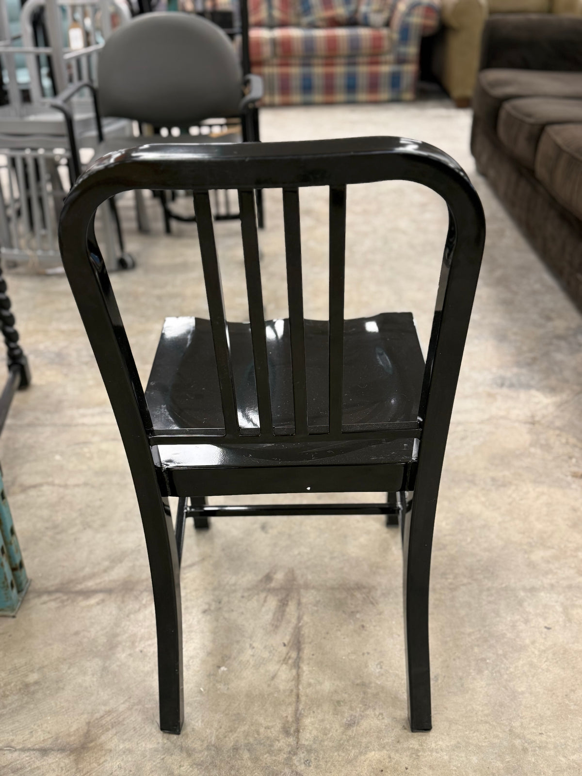 Black Kipling Gunmetal Chair