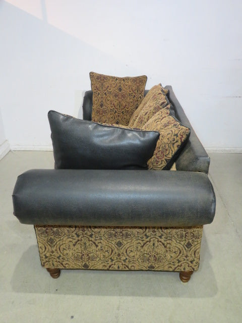 Studded Leather Sofa