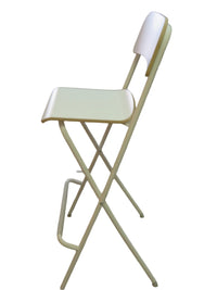 White Ikea Folding Bar Chair
