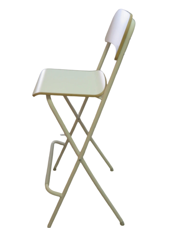 White Ikea Folding Bar Chair