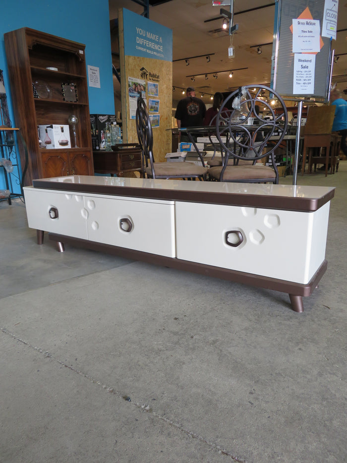 Adjustable Length Modular TV Stand with 3 Drawers