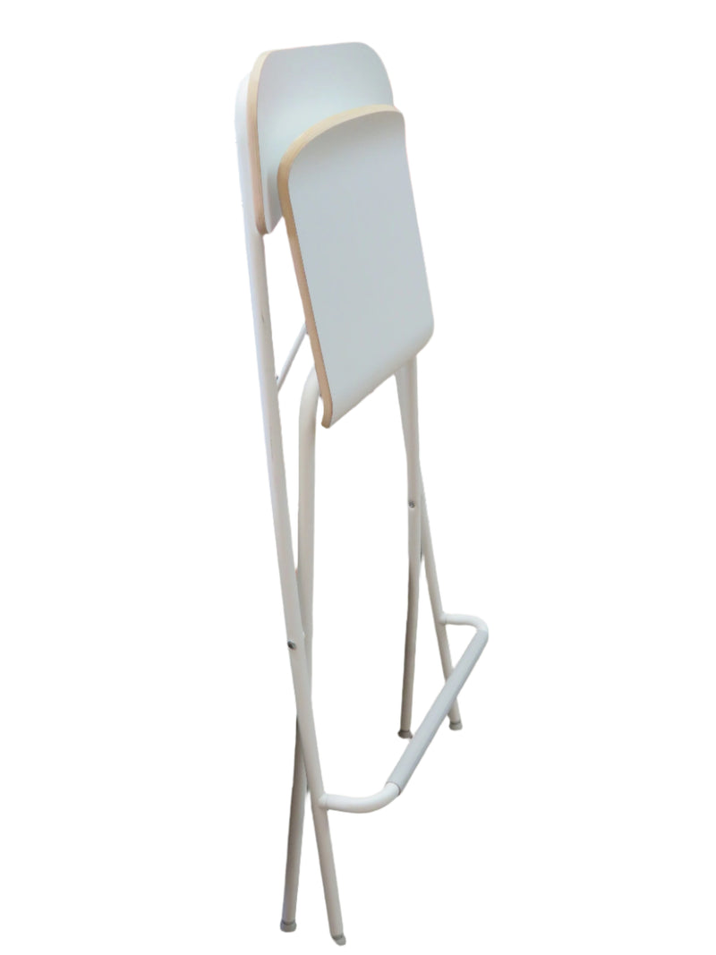 White Ikea Folding Bar Chair