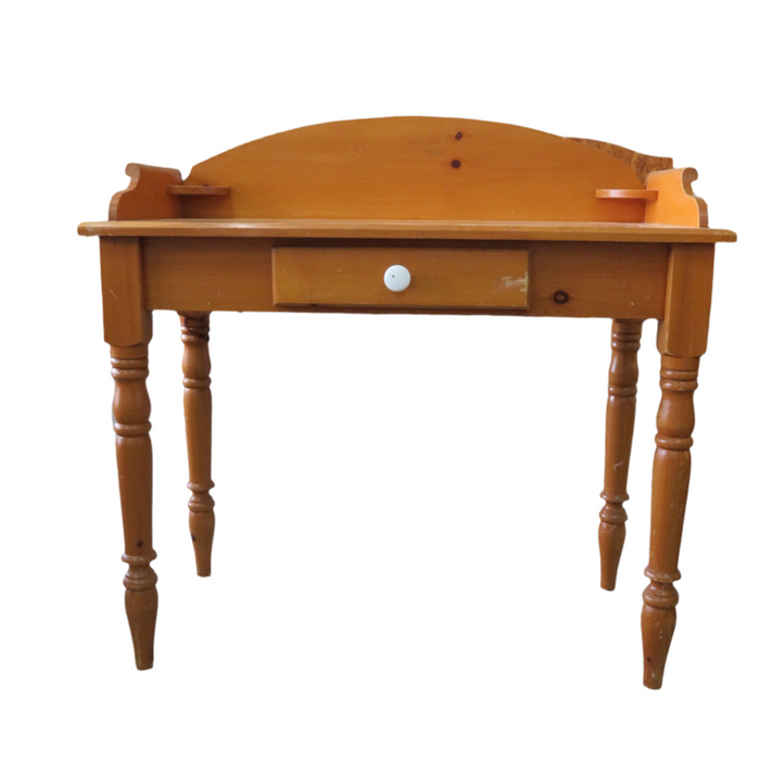 Pine Desk with Small Drawer