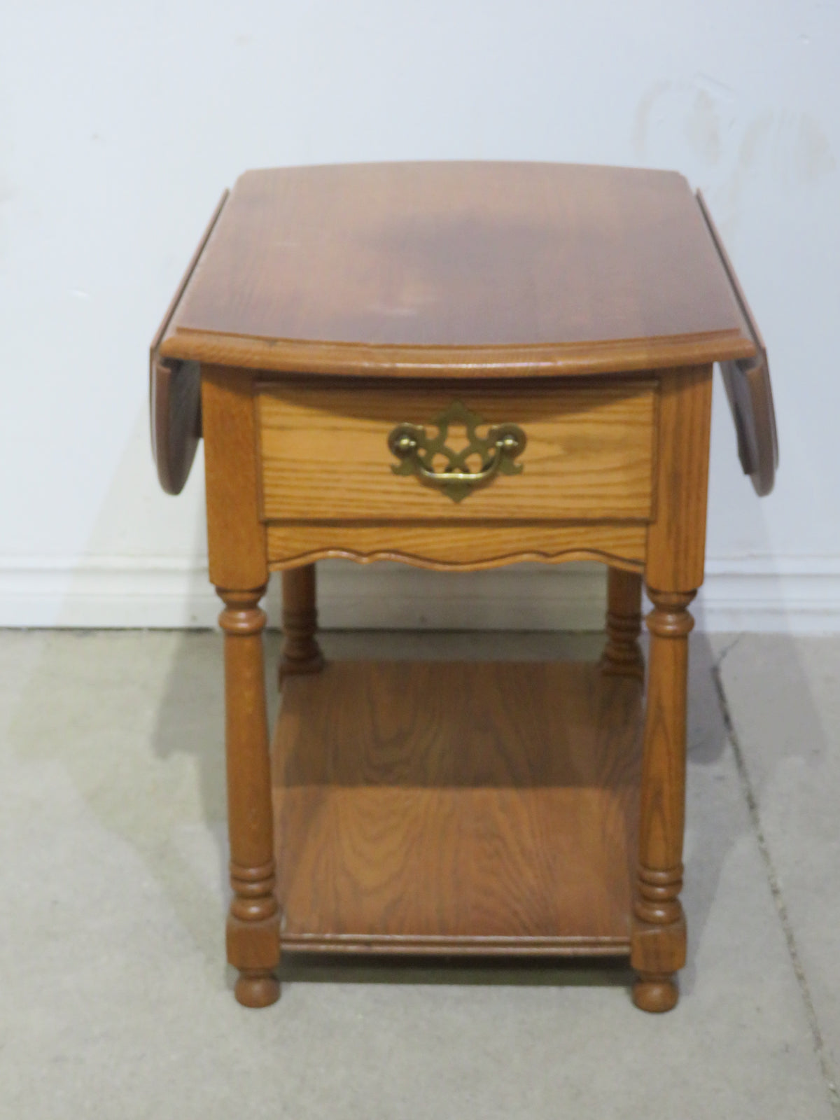 Side Table with Folding Leaf