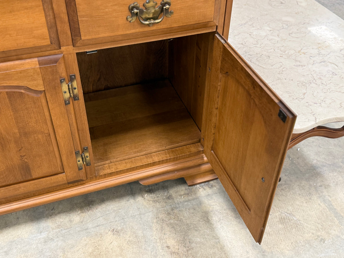 Light Brown Maple Hutch