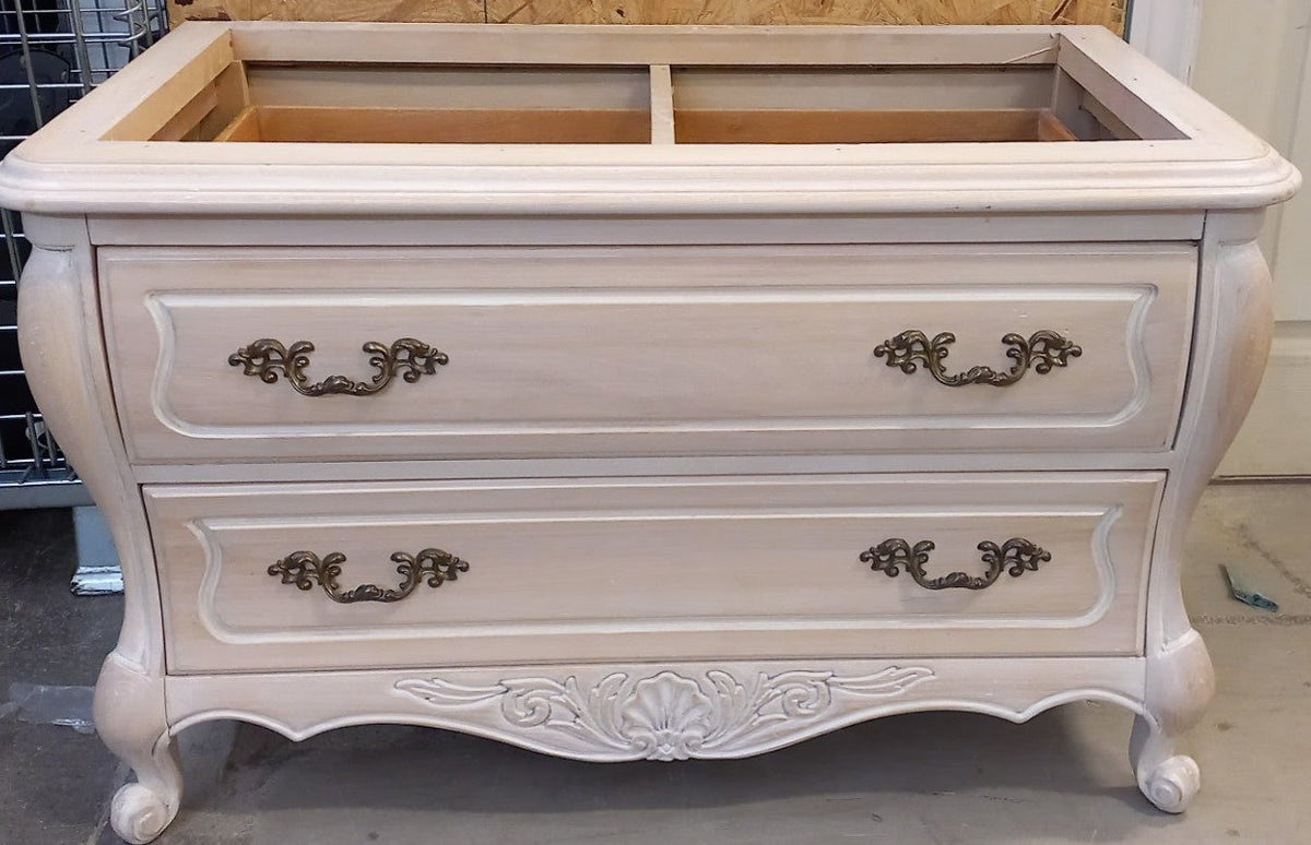 Beige Double Drawer Dresser