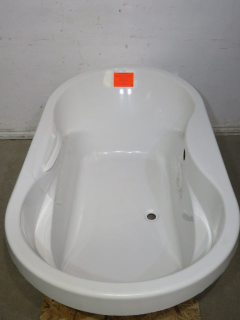 Acrylic Drop-in Center Drain Bathtub- White