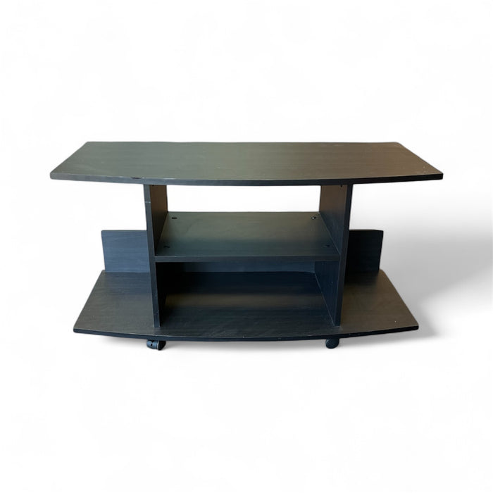 Black TV Stand With Shelf