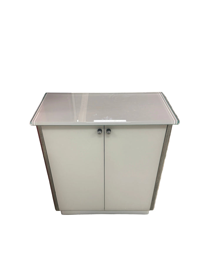 White Two-Toned Bathroom Cabinet