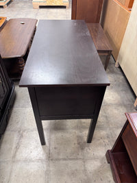 Dark Wood-Finished Office Desk