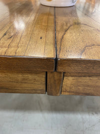 Solid Wood Dining Table with Hidden Leaf