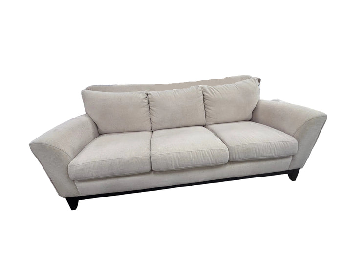 Contemporary Cream Chenille Sofa