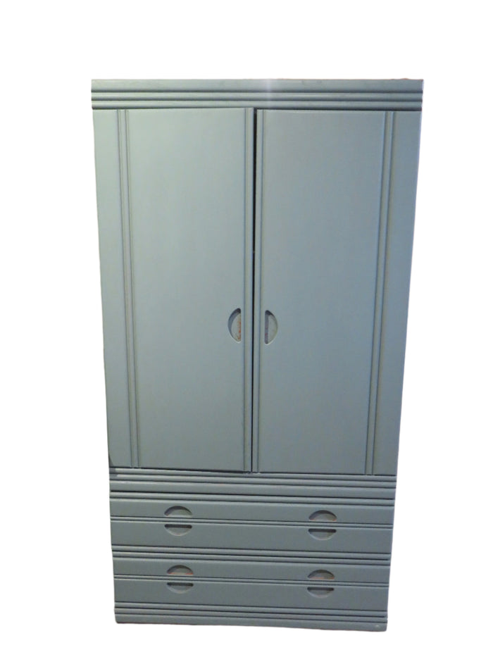Blue Painted Armoire