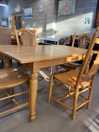 60"W Dining Set w/4 Chairs