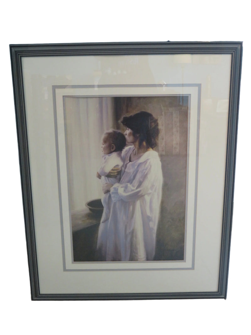 Mother and Son Framed Print