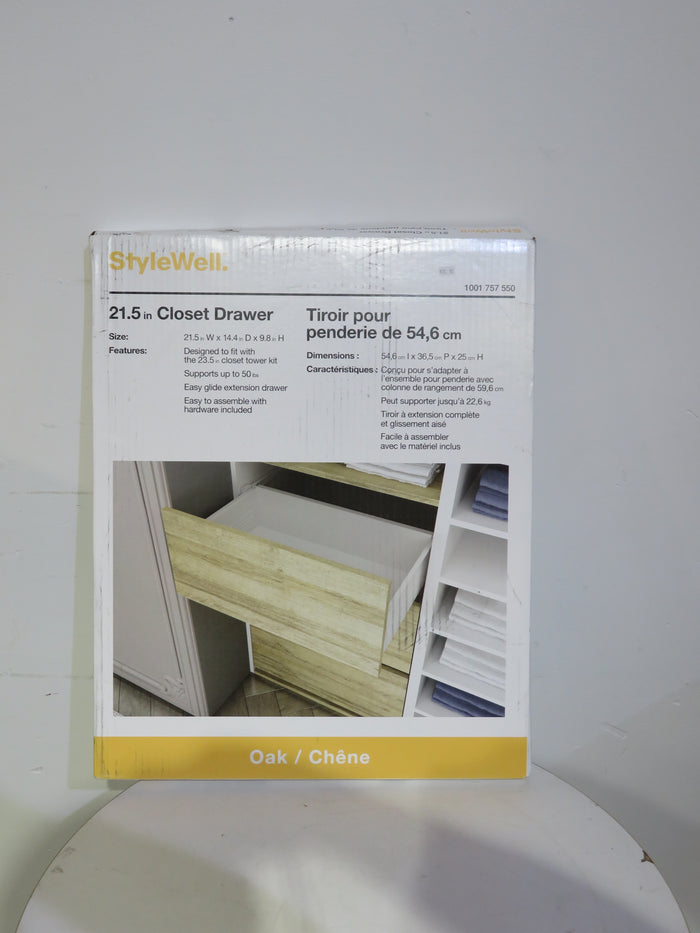 StyleWell 21.5"W x 14.410"D x 9.8"H Closet Drawer, mixed colours