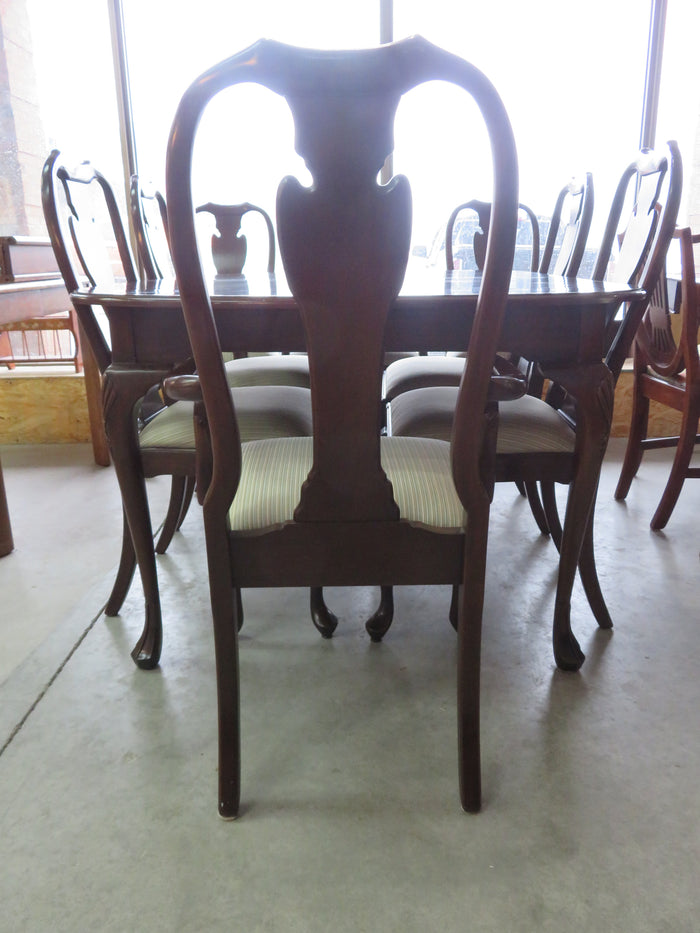 Dining Table with 8 Chairs and 2 Leaf Inserts