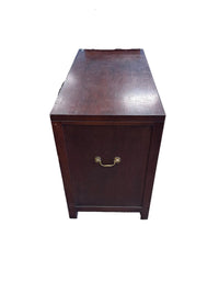 Vintage Dark Wood Accent Cabinet