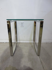 Square Glass Accent Table