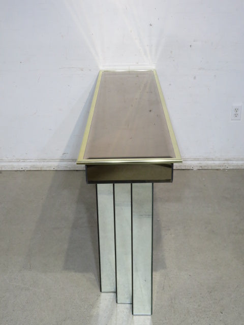 Glass Mirrored Hall Table