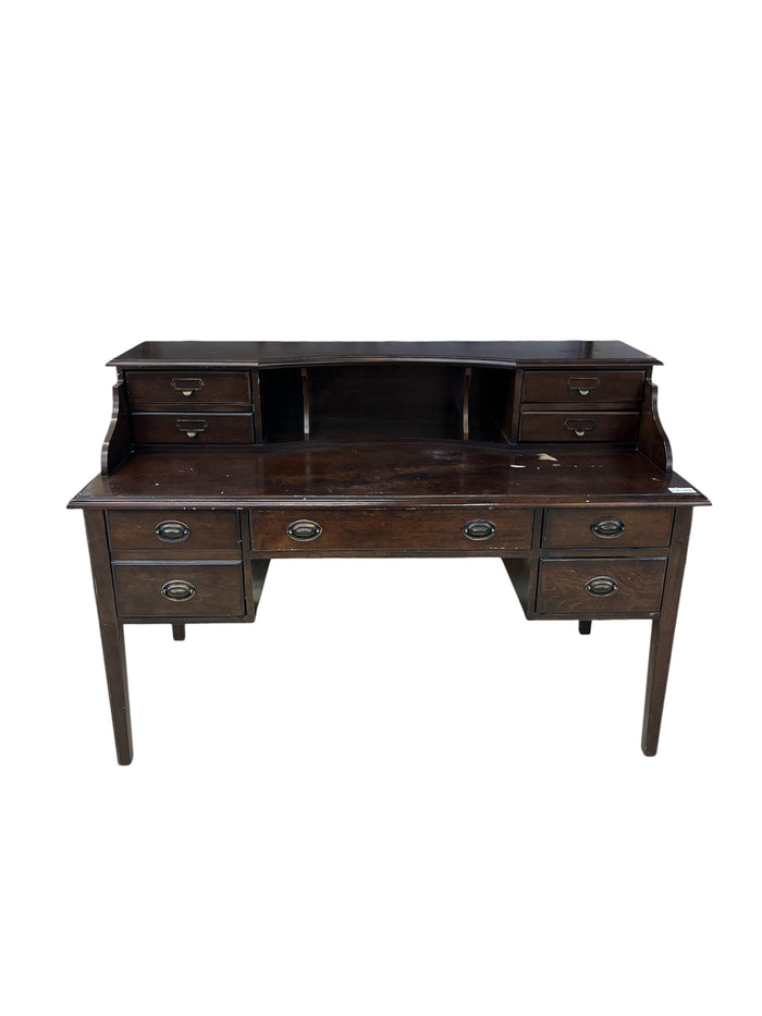 Vintage Dark Brown Writing Desk