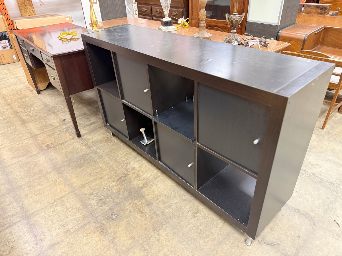 Black 8 Cube Shelving Unit