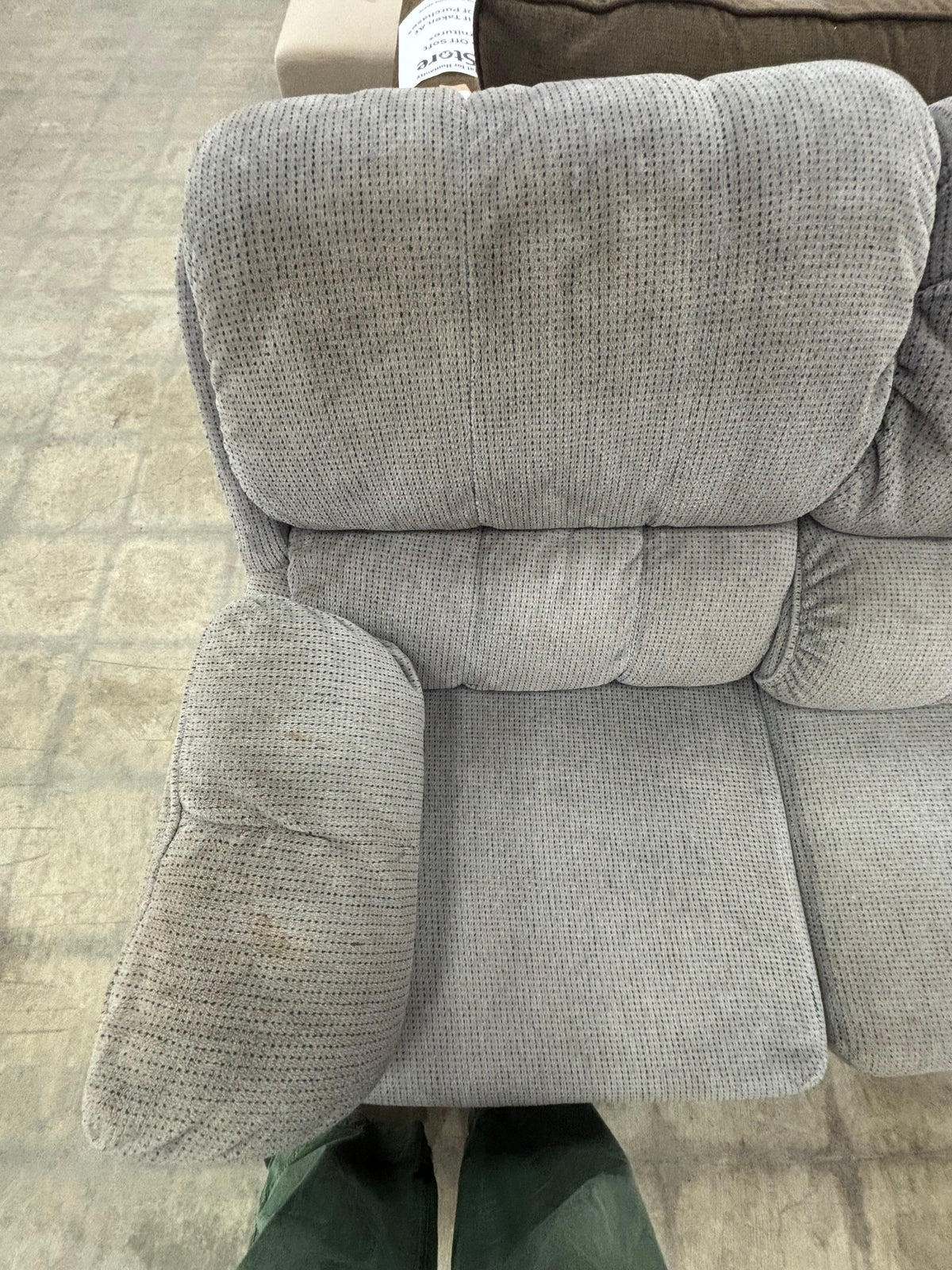 Grey Fabric 3-Seater Sofa