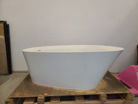 36" x 66" Veil Freestanding White Bathtub