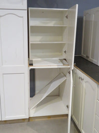 Arched-Top White Cabinet Set