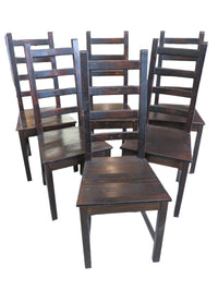 Set of 6 Wood Chairs