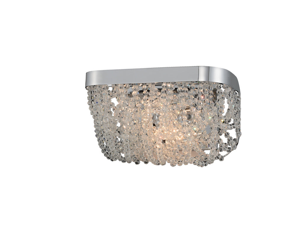 Lana 2-Light Crystal Wall Sconce in Chrome