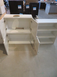 Arched-Top White Cabinet Set