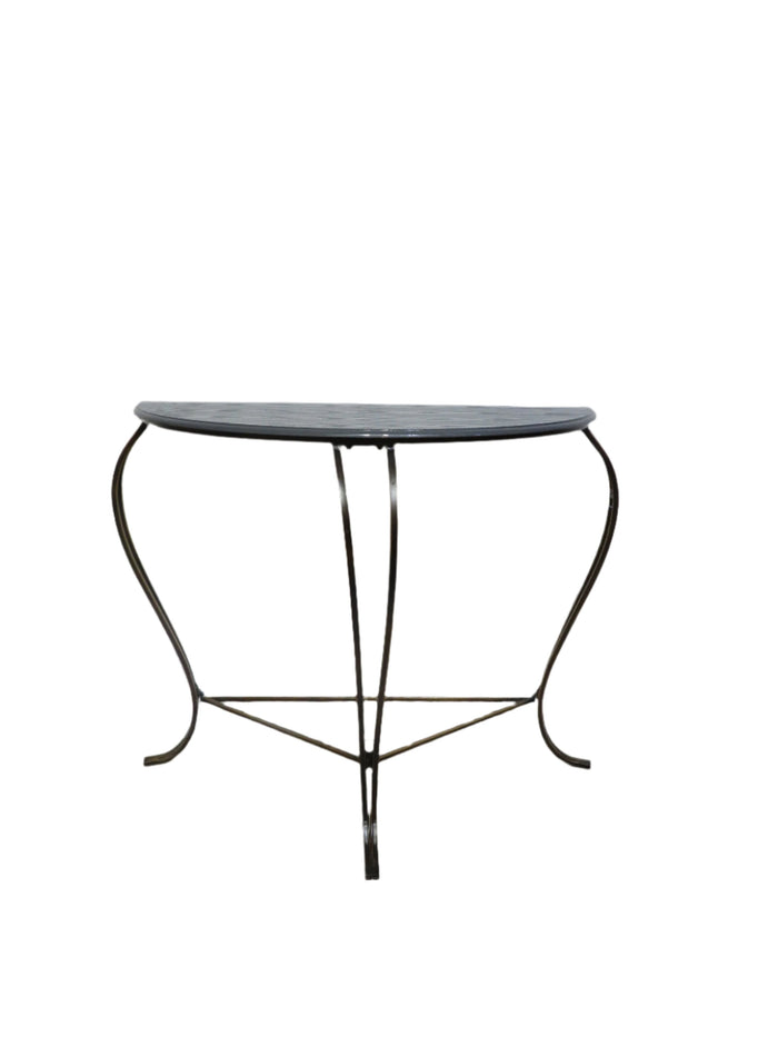 Grey Half Moon Table