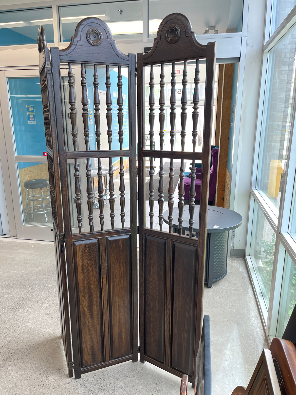 48" Wooden Room Divider