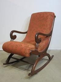 Vintage Upholstered Rocking Chair