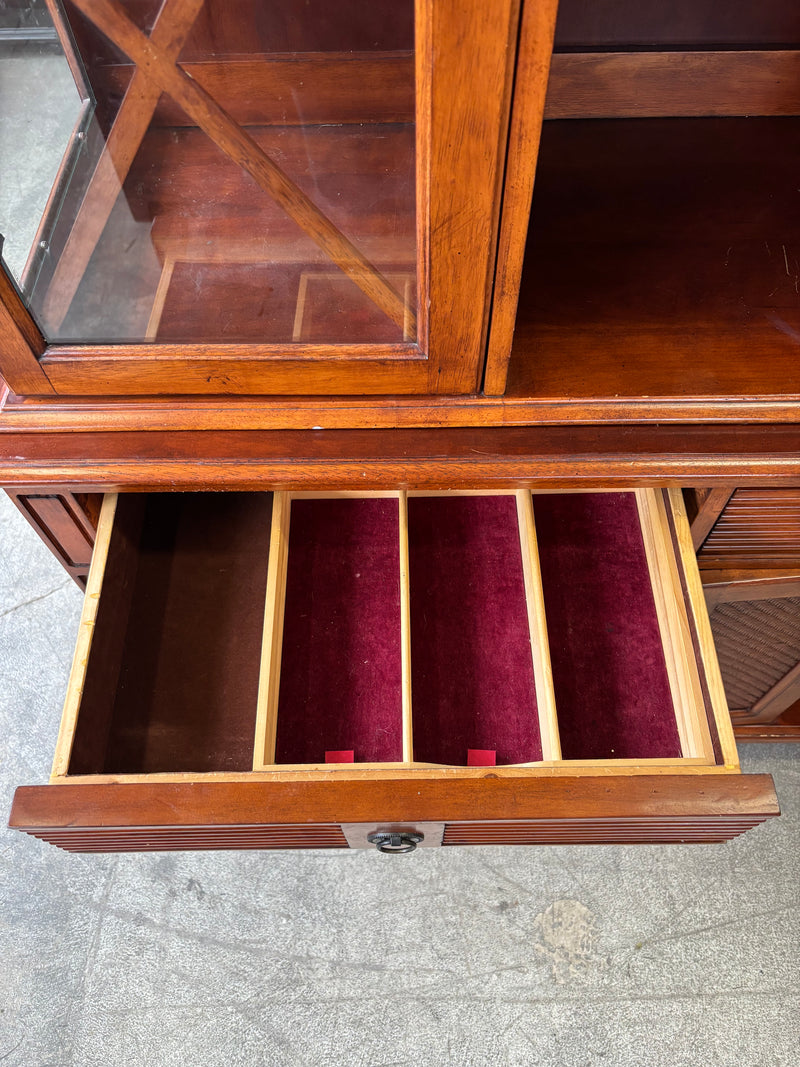 50"W Two Tier Maple Hutch Buffet