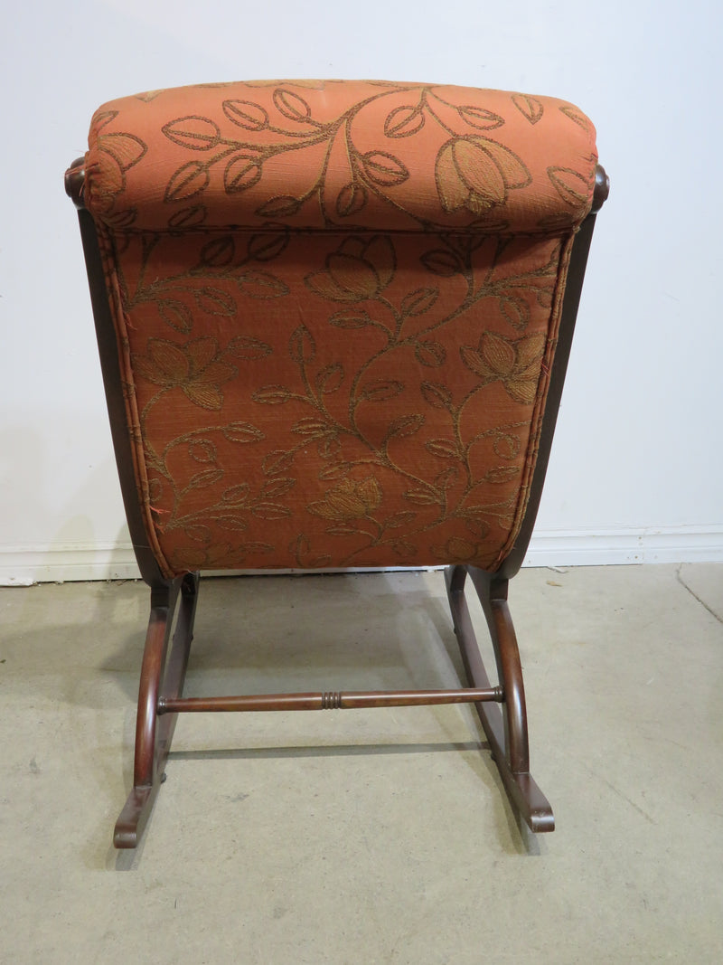 Vintage Upholstered Rocking Chair