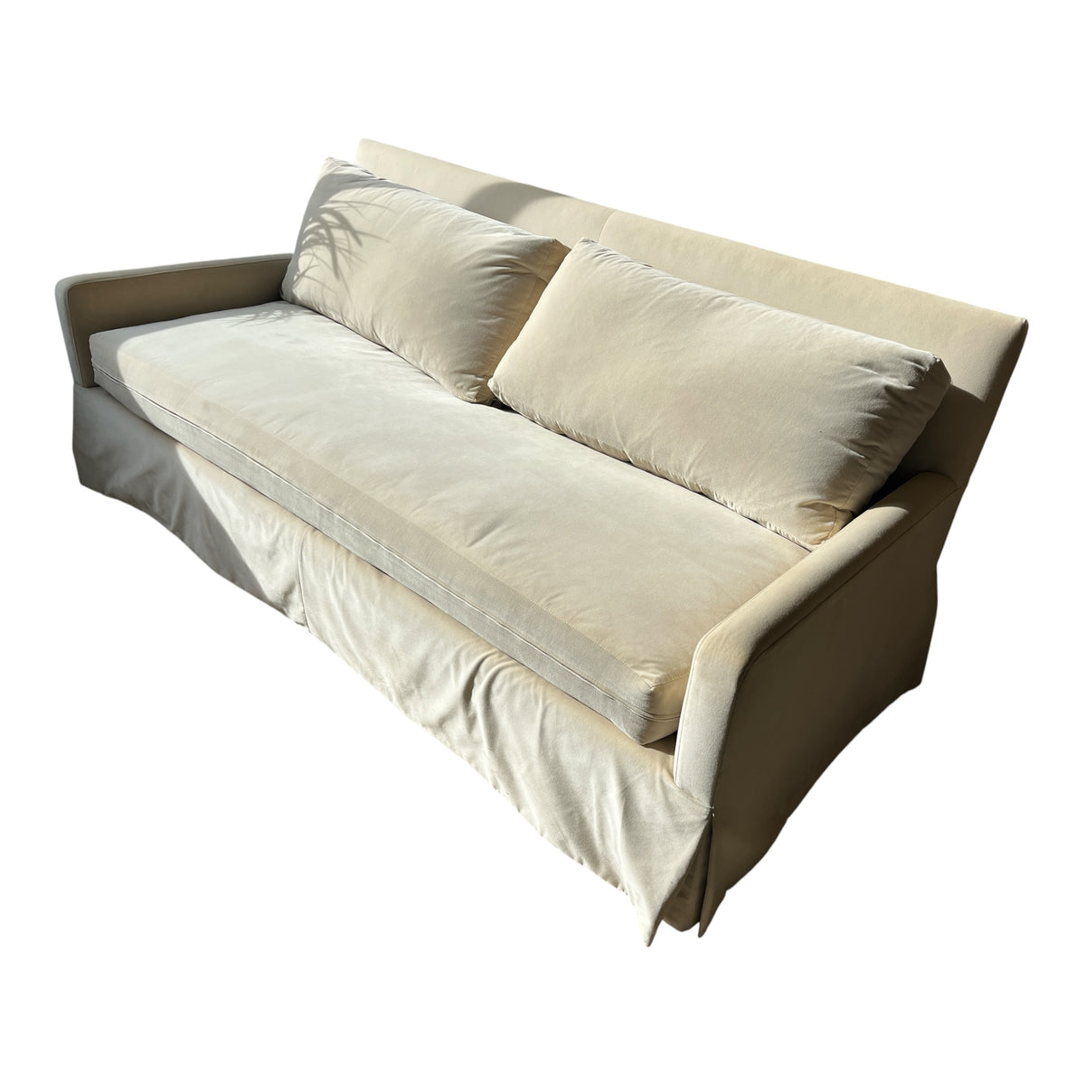 Ivory Slipcover Sofa
