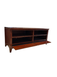 Wooden TV Stand with Pull Out Drawer Slides