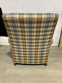 Ethan Allen Plaid Armchair