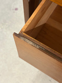 Teak dresser With 4 Drawers and Extra Shelf