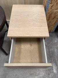 Light Wood Modern 2-Drawer Nightstand