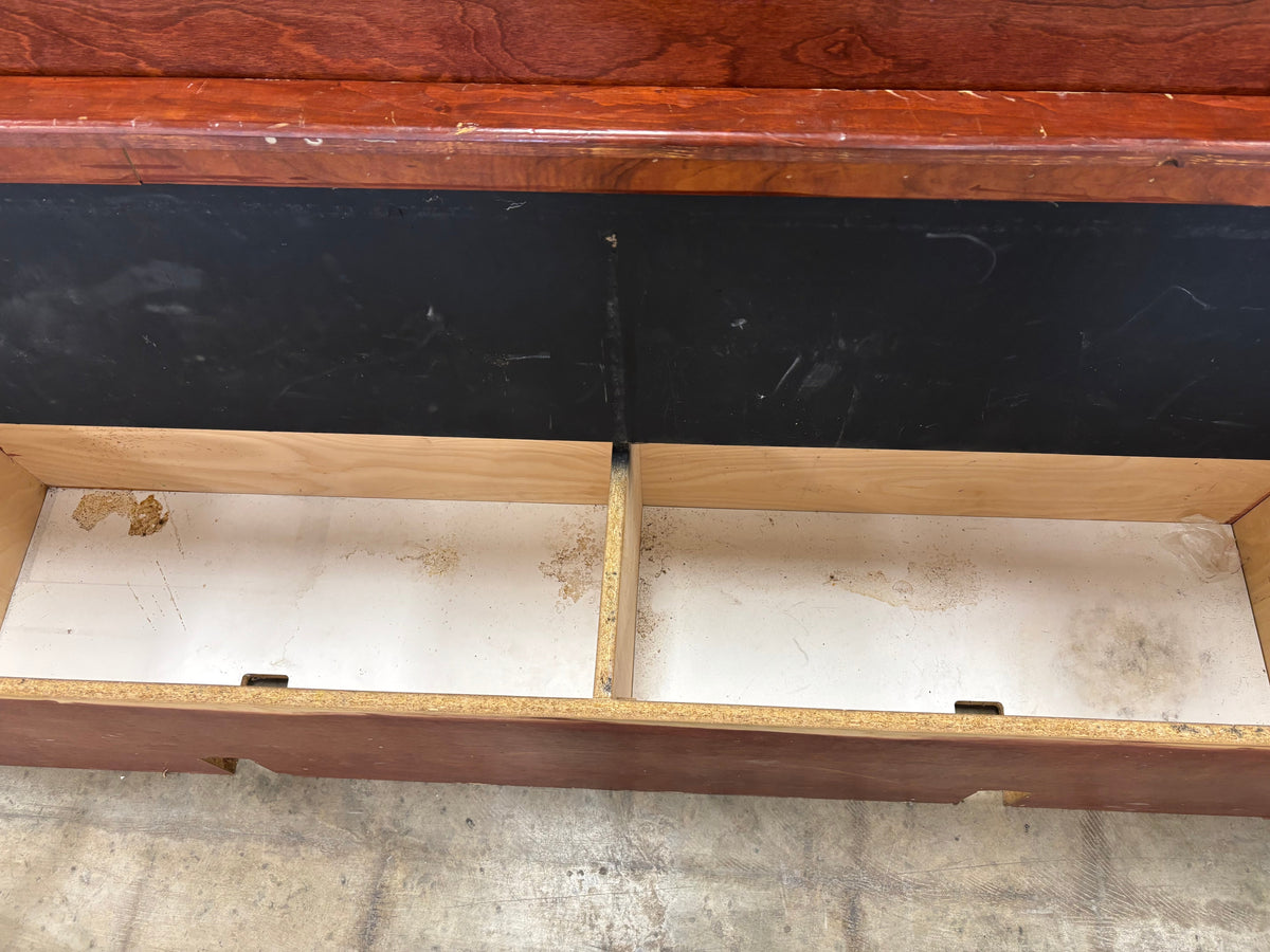 Wooden Bench with Storage