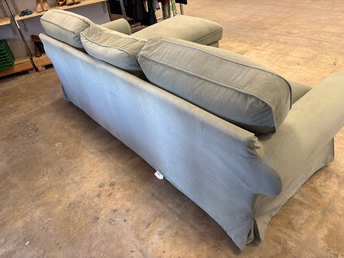 Light Green Loveseat Sectional